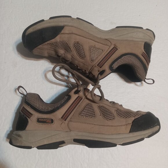 Rockport Men's XCS Leather Lace Up Walking Shoes 10M Brown/Black - Picture 5 of 8